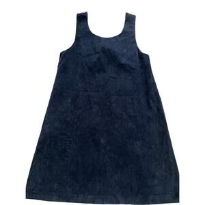 Alliance corduroy dress blue XL jumper overall layer cottagecore Vtg 90’s